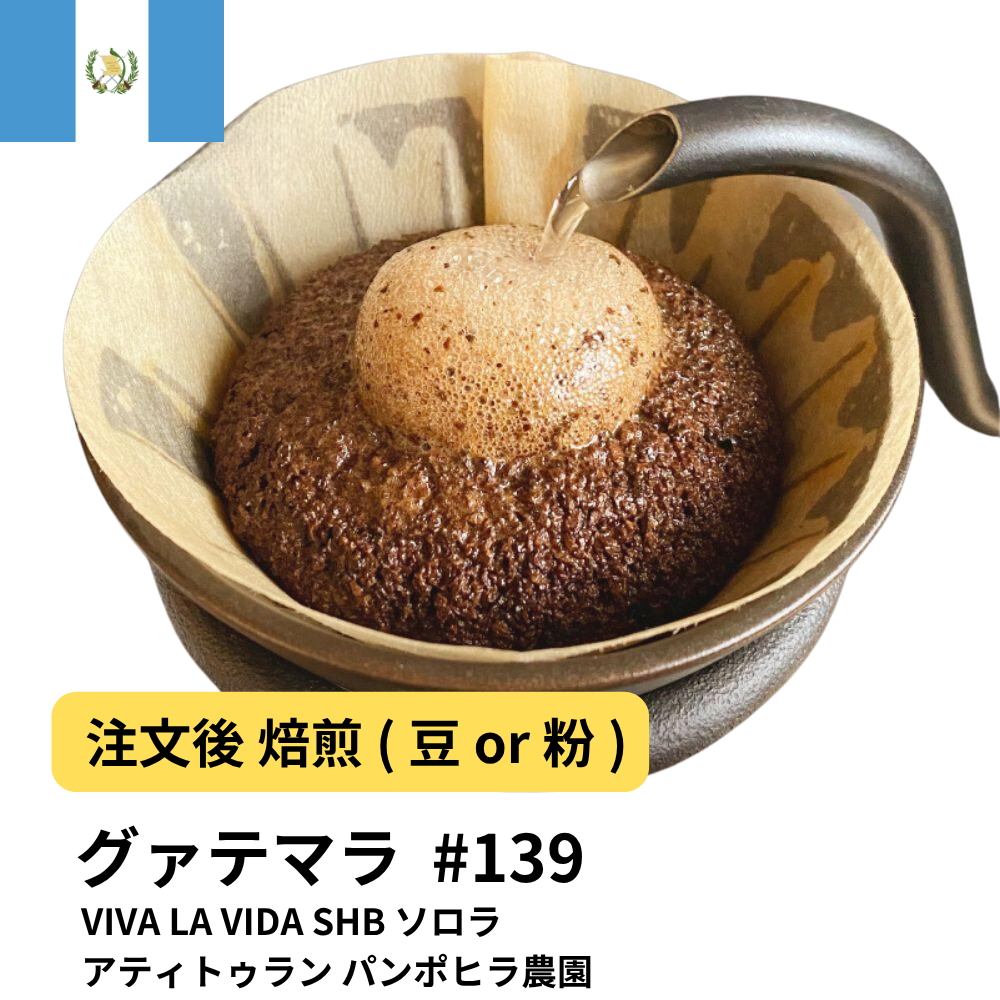 コーヒー豆 グアテマラ VIVA LA VIDA SHB ソロラ アティトゥラン パンポヒラ農園 #139｜DripTrip