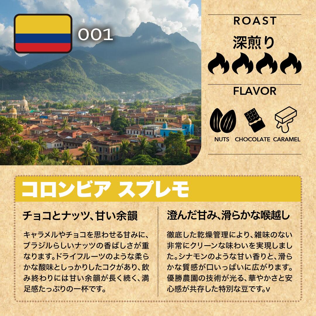 コーヒー豆 深煎り エスプレッソ カフェオレ用 ミルクに合う 200g×2種・500g×2種 合計8種類から選べる 飲み比べ セット 送料無料 DRIP TRIP